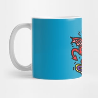 Devil on a skateboard Mug